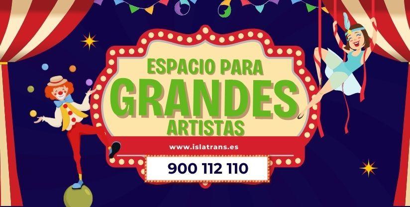 Almacenamiento para artistas, circos, magos y m&aacute;s